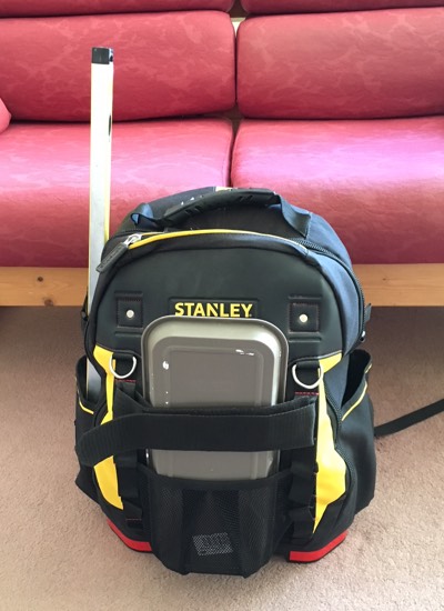 Bulging tool backpack